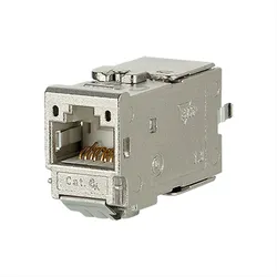 METZ CONNECT C6A Modul Kat.6A (Class EA), 180°, Kabelmontage ohne Werkzeug