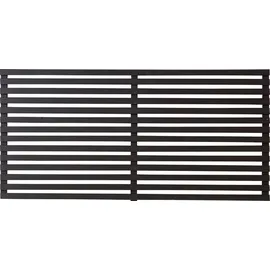 Plus Sichtschutzelement Tokyo 180 x 90 cm Schwarz/Holz