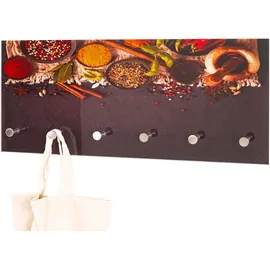 Haku-Möbel Wandgarderobe Motiv Mehrfarbig