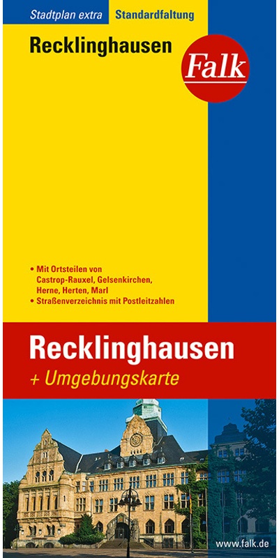 Falk Stadtplan Extra / Falk Stadtplan Extra Recklinghausen 1:20.000  Karte (im Sinne von Landkarte)