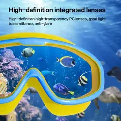 J.Zao Kinder Schwimmbrille - Large Frame HD - Schwimmbrille -