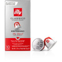 200 ILLY CLASSICO Aluminium-Kaffeekapseln kompatibel mit NESPRESSO