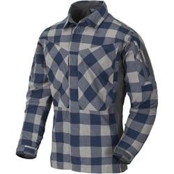 Helikon-Tex MBDU Flannel Shirt slate blue checkered, Größe XXL