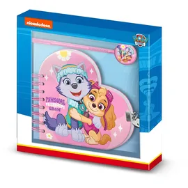 Paw Patrol Friendship-Herz Tagebuch + Stift, Rosa