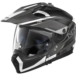 Nolan N70-2 X Earthquake N-Com Motocross Helm, schwarz-weiss, Größe XS für Männer