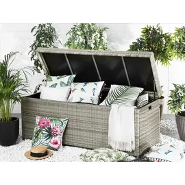 Beliani Auflagenbox Modena 158 x 66 cm Grau
