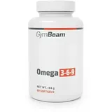 GymBeam Omega 3 6 9 mit Vitamin E angereichert, pro Tagesdosis Fischöl 800 mg, erhält Fisch-, Leinsamen- und Sonnenblumenöl, Leinöl-Kapseln, komplexe Quelle von Omega-3, Omega 6 und Omega 9 (60 caps)