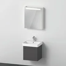 Duravit No.1 Schrank mit Waschtisch, mit Spiegelschrank N10163L49490000,