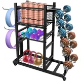 CStern Multifunktionaler Hantelständer,Hantelablage,Dumbbells Regal,Kurzhantelständer,Gewichtshalter,Langhantel-Ablage,Hantel-Ständer,für Zuhause und Fitnessstudio,Tragkraft 190KG