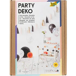 folia Partydeko-Set mehrfarbig Modern 15 St.