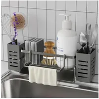 luxuskollektion Spülbecken Organizer Badorganizer Mattgrau