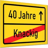 KAVARO 40 Geburtstag Geschenk oder Deko - Geschenke zum 40. Geburtstag Männer und Frauen
