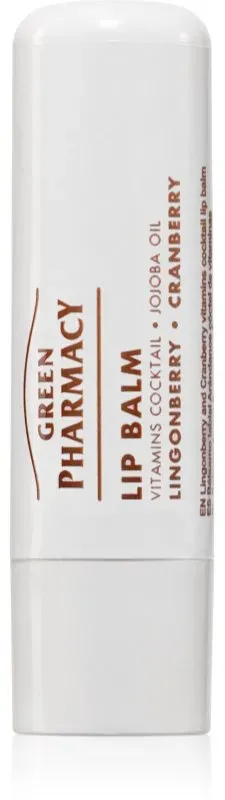 Green Pharmacy Lingonberry and Cranberry Lip Balm nährender Lippenbalsam 3.6 ml