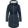 Ragwear Damen, Lange Steppjacke Wintermantel mit Kapuze Ashani Block Intl. Navy25 Gr. S - S