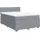 vidaXL Boxspringbett mit Matratze Hellgrau 140x200 cm Stoff
