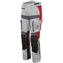 Rukka Offlane Motorrad Textilhose, grau/rot, 54