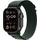 GPS + Cellular 49 mm Titangehäuse schwarz, Alpine Loop Armband dunkelgrün L