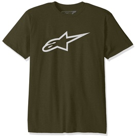 Alpinestars Ageless Men's Logo T-Shirt Modern Fit Short Sleeve, grün, L,