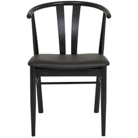 VCM Esszimmerstuhl Artena Kunstleder Schwarz 2er Set