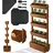 Kesser Blumentreppe mit 5 Etagen 81 x 52 x 180 cm Braun