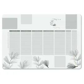 Sigel Schreibtischunterlage DESIGN khaki/weiß Papier 59,5 x 41,0 cm, 30 Blatt