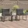 vidaXL Gartenmöbel Set 7-tlg. Grau/Dunkelgrau