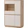 Home Affaire Vitrine Sonora 75 x 40 x 144 cm Braun