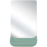 KLEINE WOLKE Kosmetikspiegel KLEINE WOLKE "Tray Mirror", grün (maledivia), B:12cm H:17,3cm T:11cm, Glas, Polyresin (Kunststein), Spiegel, mit Schmuckschale