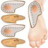 SULPO Orthopädische Fersenkissen Einlagen bei Fersensporn und Plantarfasziitis Einlegesohlen Fersenpolster für Schuhe - Damen, Herren, Kinder Größe 35-46 (2 Paare, 37-38)