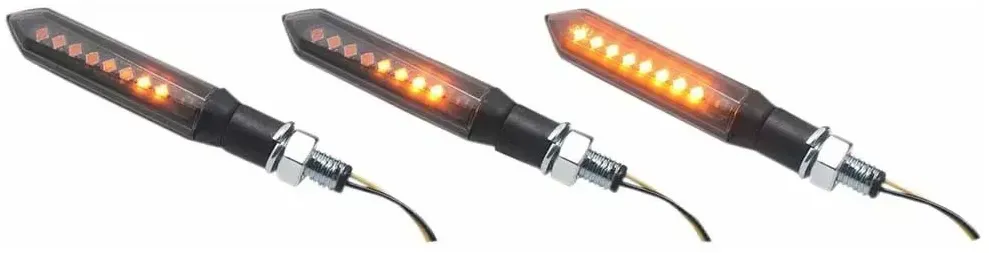 Parts Europe E-mark Led 012702621 Blinker Für Motorräder - Black - One Size