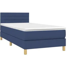 vidaXL Boxspringbett 100 x 200 cm Blau