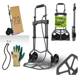 TroniTechnik® Sackkarre SK-02 Handkarre klappbar, Transportkarre bis 60kg, Klappwagen aus Metall - Transportwagen