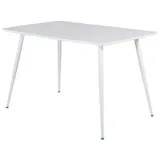 Venture Home Esstisch weiß Quadratisch | 120 cm x 75 cm x 75 cm