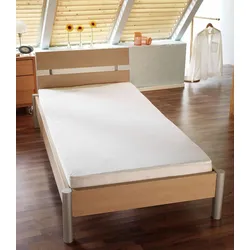 Matratzenschoner KINZLER, weiß, B:70cm H:20cm L:140cm, Bezug: 100% Baumwolle. Bezug Innen: 100% Polyurethan, Matratzenzubehör, wasserdicht, Spannumrandung