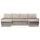 mebligo Eckcouch Textil 4-Sitzer Beige