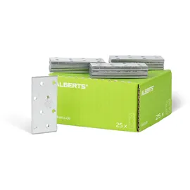 GAH Alberts Alberts 847074 Flachverbinder | sendzimirverzinkt | 80 x 40 mm | 25er Set