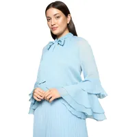 Vera Mont Chiffonbluse mit Volant Soft Sky 38