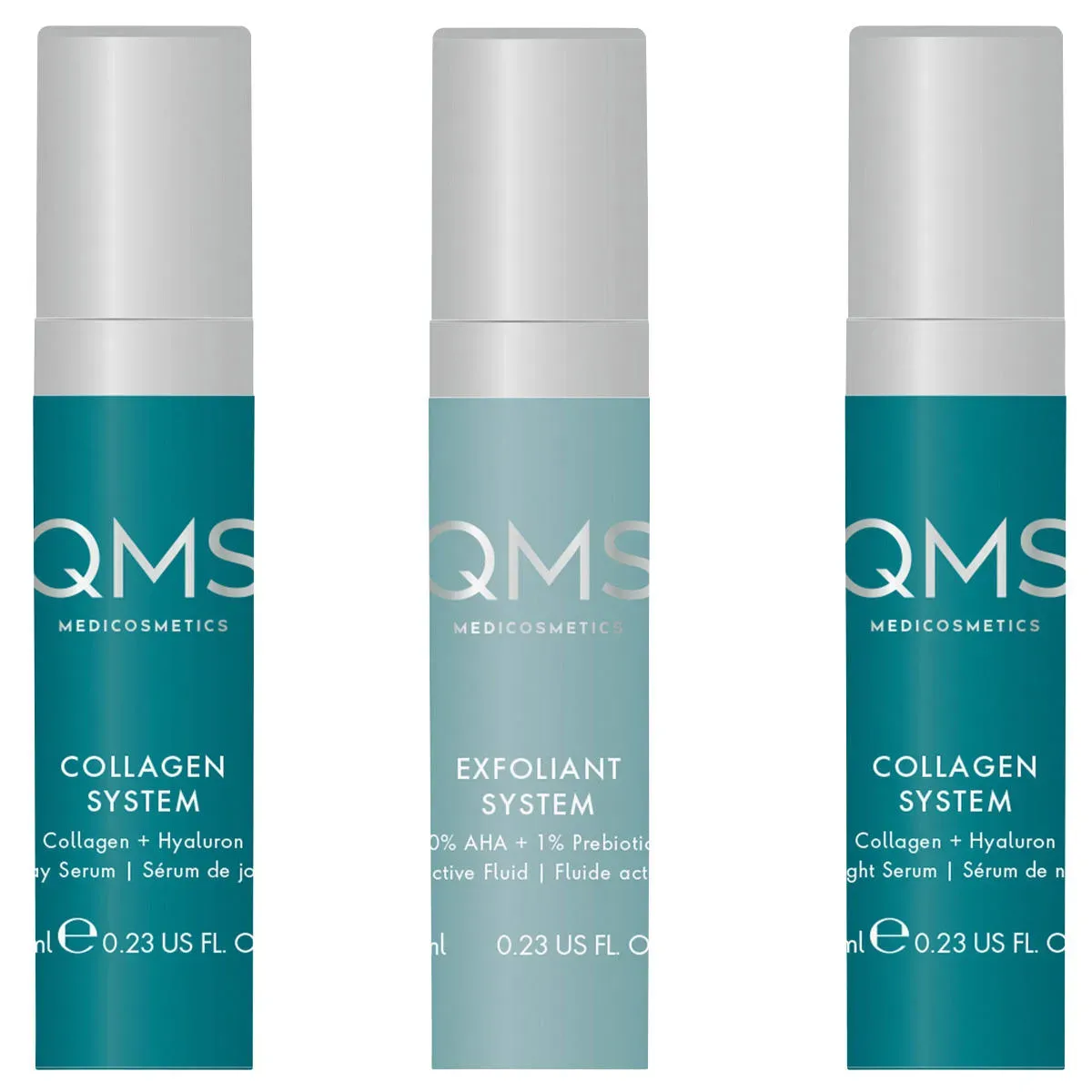 QMS Collagen + Exfoliant Set Strong 3 x 7 ml