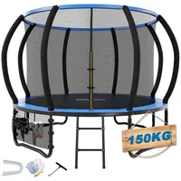 HOMALL Gartentrampolin Kindertrampolin Ø305/366, Gewicht 150kg, Ø 305 cm, (228 cm, Ø 228/305/366/427 cm, mit Sicherheitsnetz und Leiter, 360° Schutzgitter) 305 cm