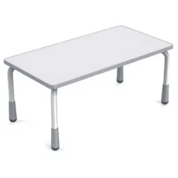 Verstellbarer rechteckiger Tisch fur Gruppenarbeit h872_23