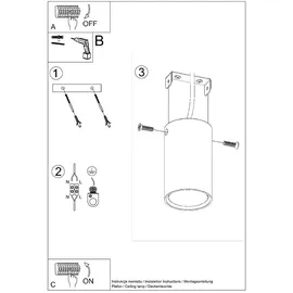 Sollux Lighting Deckenleuchte LAGOS 10 weiß