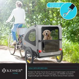 Kesser Hundeanhänger Boxer 2-in-1 grau