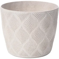 Übertopf Grow Eco Wood 17 Weiß Ø ca. 16,7cm