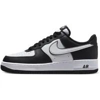 NIKE Air Force 1 '07 'Panda' Herren Sneaker Sneaker, Schwarz Weiß Schwarz, 44 EU - 44 EU