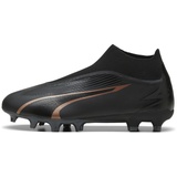 Puma Ultra Match+ Ll Fg/Ag Soccer Shoes, Puma Black-Copper Rose, 48.5 EU