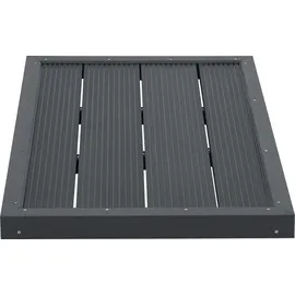 [en.casa] WPC Bodenplatte Nürtingen dunkelgrau 101 x 63 cm
