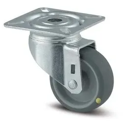 Antistatisches drehbares Armaturenrad, 50 mm, Scheibe, graues Gummi