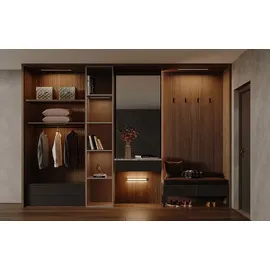 YEELIGHT Closet Light Unterbauleuchte mit Bewegungssensor, 4000K, neutralweiß, 40cm, schwarz - Schwarz