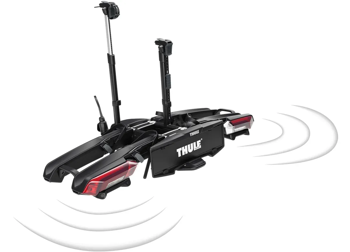 Bundle Thule Fahrradträger Epos 2bike ParkSecure 60 KG Zuladung inkl. Schloss und Tasche - 9802100