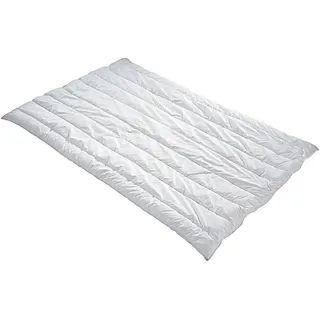 Centa-Star Sommerdecke Vegan Dream, Weiß, Textil, Füllung: Polyester, 155x220 cm, Made in Germany, Oeko-Tex® Standard 100, für Hausstauballergiker geeignet, feuchtigkeitsregulierend, strapazierfähig, weich und anschmiegsam, hygienisch, Schlaftextilien, Bettdecken, Sommerdecken